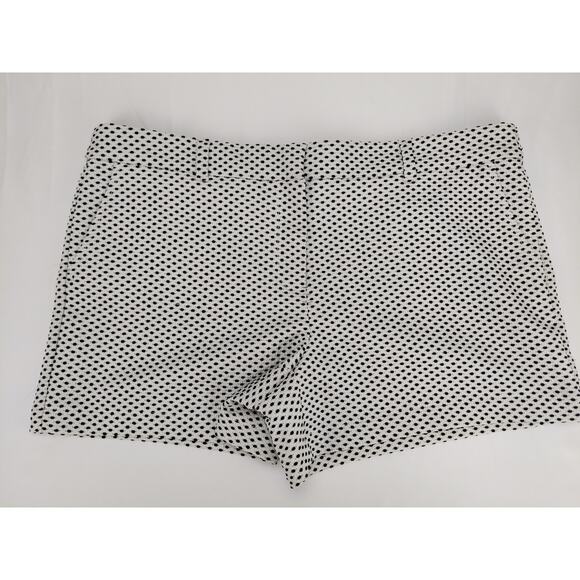 Loft Ann Taylor Chino Textured Black & White Women's Shorts NEW Size 14g - Picture 1 of 4